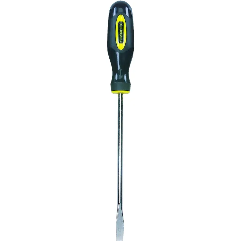 Stanley 60-004 Screwdriver, 1/4 in Drive, Slotted Drive, 8 in OAL, 7-7/8 in L Shank, Plastic Handle, Ergonomic Handle