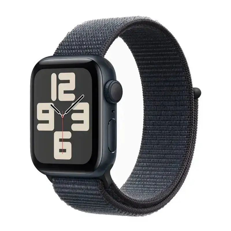 Apple Watch SE GPS 44mm Midnight Aluminum Case with Ink Sport Loop