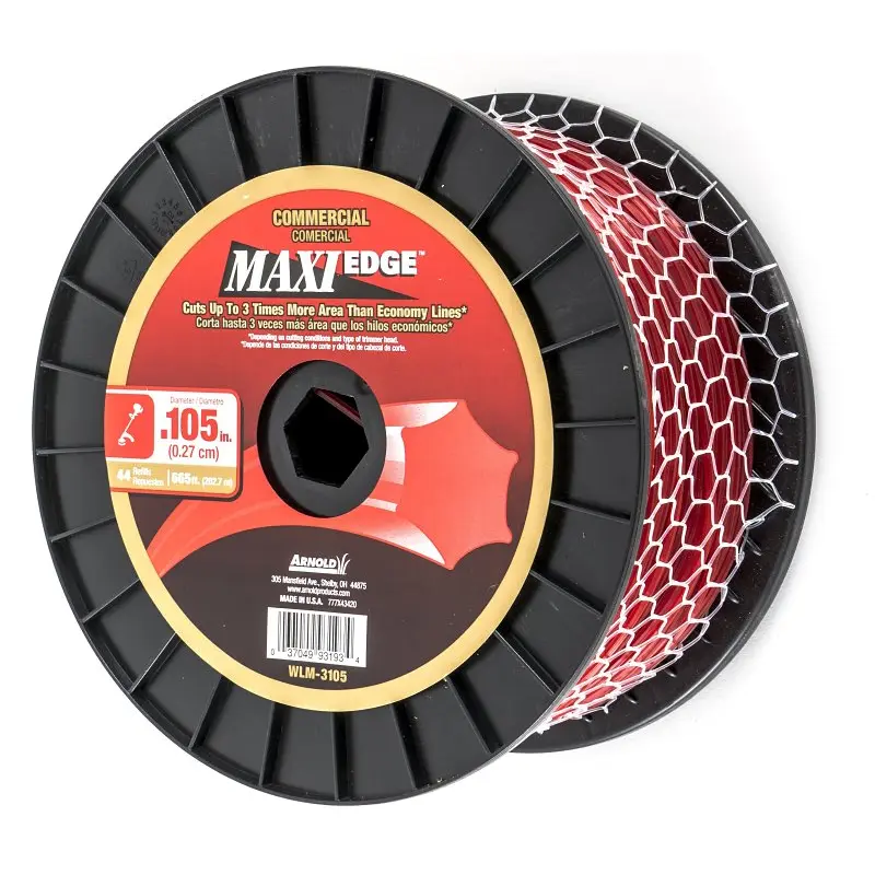 ARNOLD Maxi Edge WLM-3105 Trimmer Line Spool, 0.105 in Dia, 665 ft L, Polymer