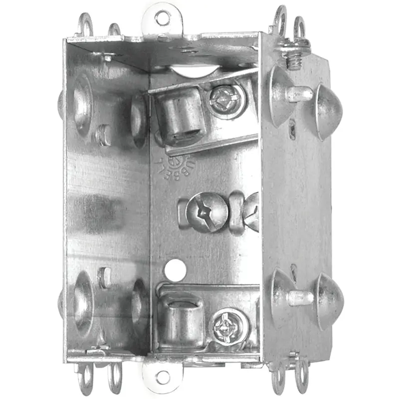 Hubbell 1104LHUBAR Device Box, 1-Gang, Metal