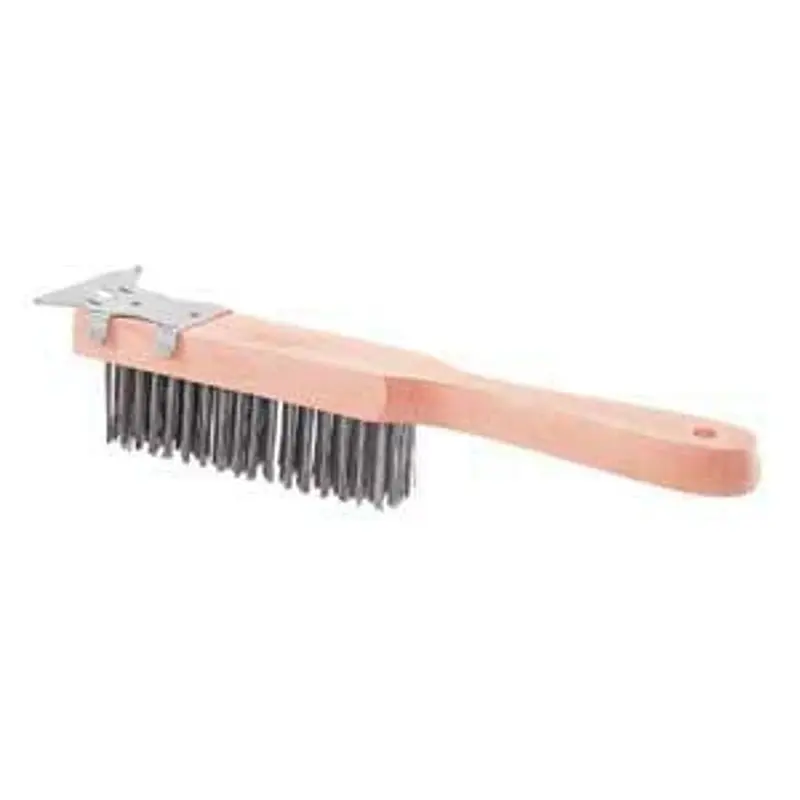 Hyde Richard Series 03257 Wire Brush, 1-1/2 in L Trim, Carbon Steel Bristle