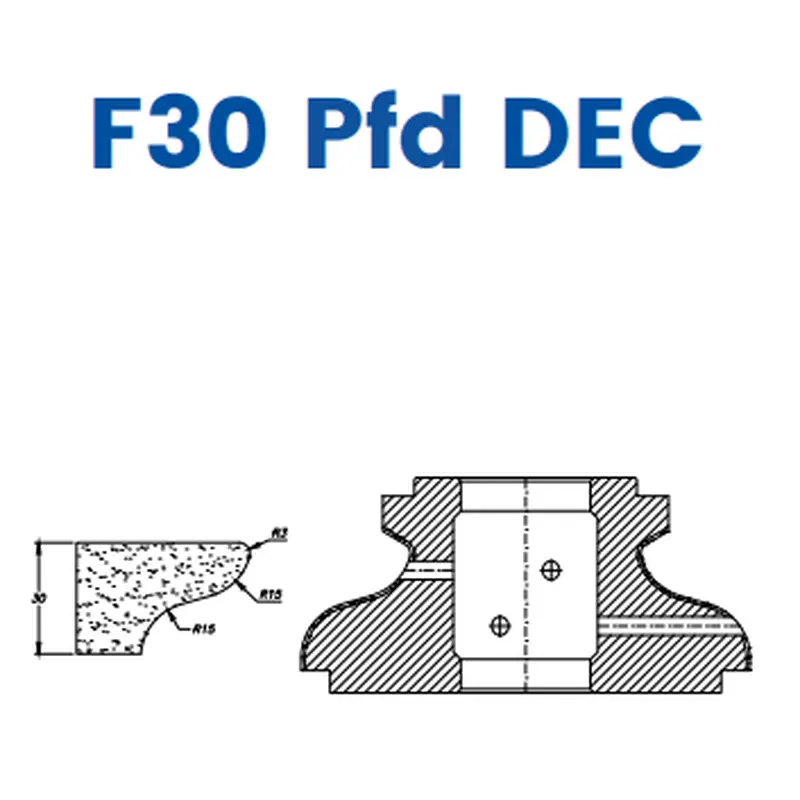 F30 PFD DEC (30mm Closed Ogee - Line 60 (Bore 35))EHS Kit (All materials high speed) / Breaker