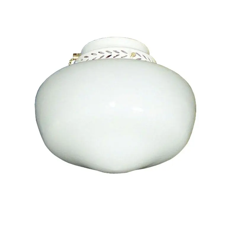 100 Schoolhouse Pure White Ceiling Fan Lighteach