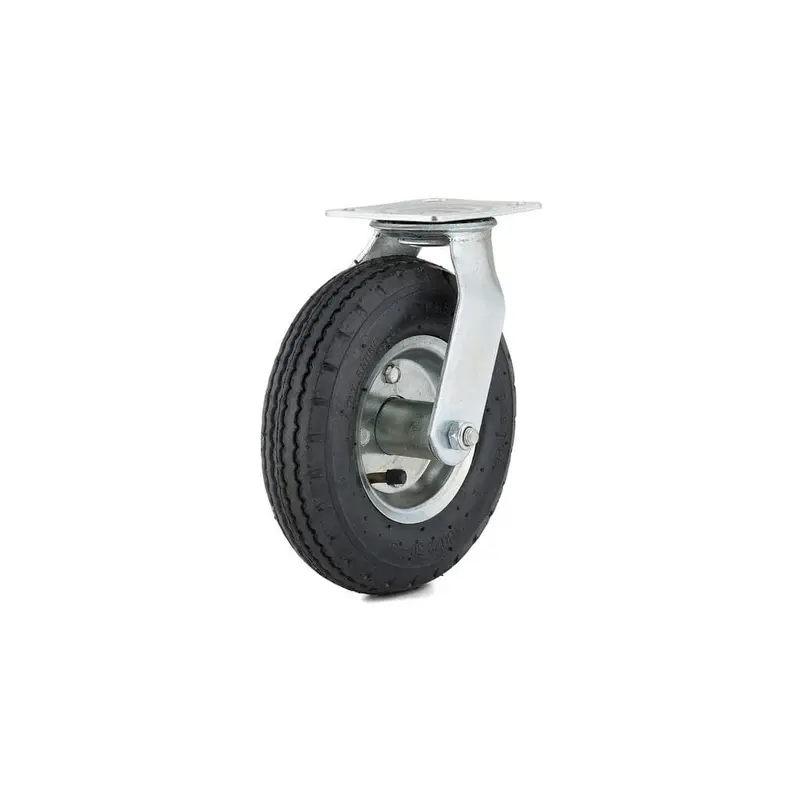 8 in. black Swivel Without Brake plate Caster, 176.4 lb. Load Rating