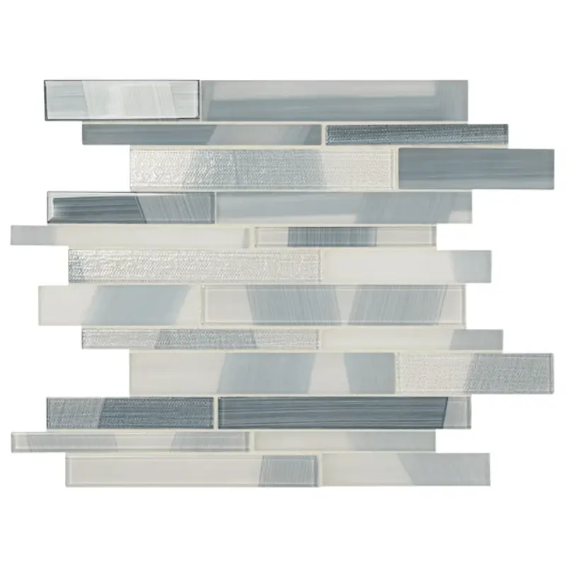 American Olean Delfino Ocean Reserve 11-in x 15-in Polished Glass Linear Wall Tile0.92-sq. ft/ Piece