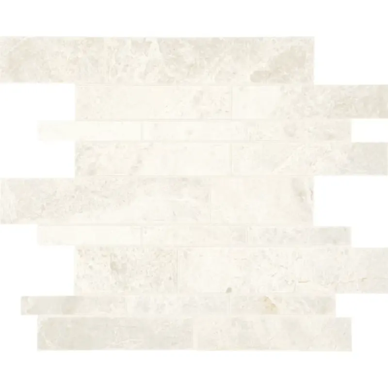 American Olean Genuine Stone Cream Swirl 11-in x 14-in Honed Natural Stone Marble Linear Floor and Wall Tile