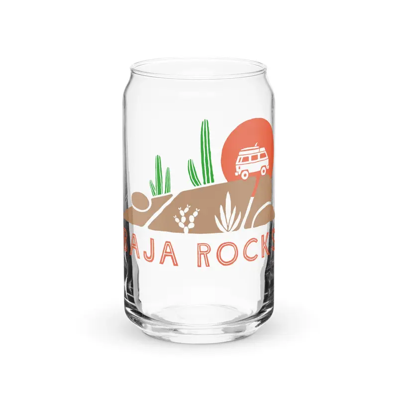 Baja Rocks Pint Glass16 oz