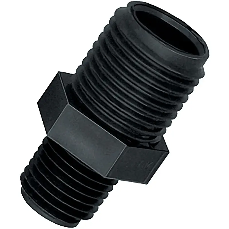 Green Leaf NB164P Adapter, 11/16 x 1/4 in, Male UN x MNPT, Polypropylene