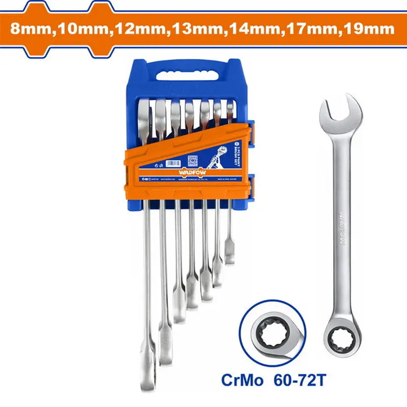WADFOW 7 Pcs Ratchet Spanner Set