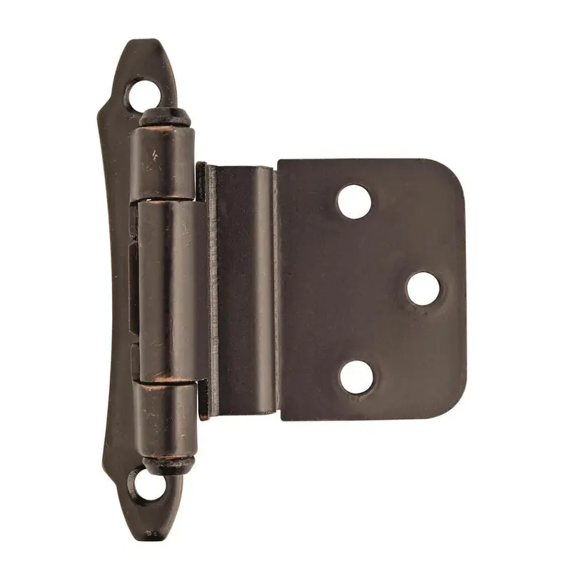 3/8 in. (10 mm) Oil-Rubbed BronzeInset Self-Closing, Face Mount Hinge (2-Pack)Oil Rubbed Bronze / 0.22 / 2