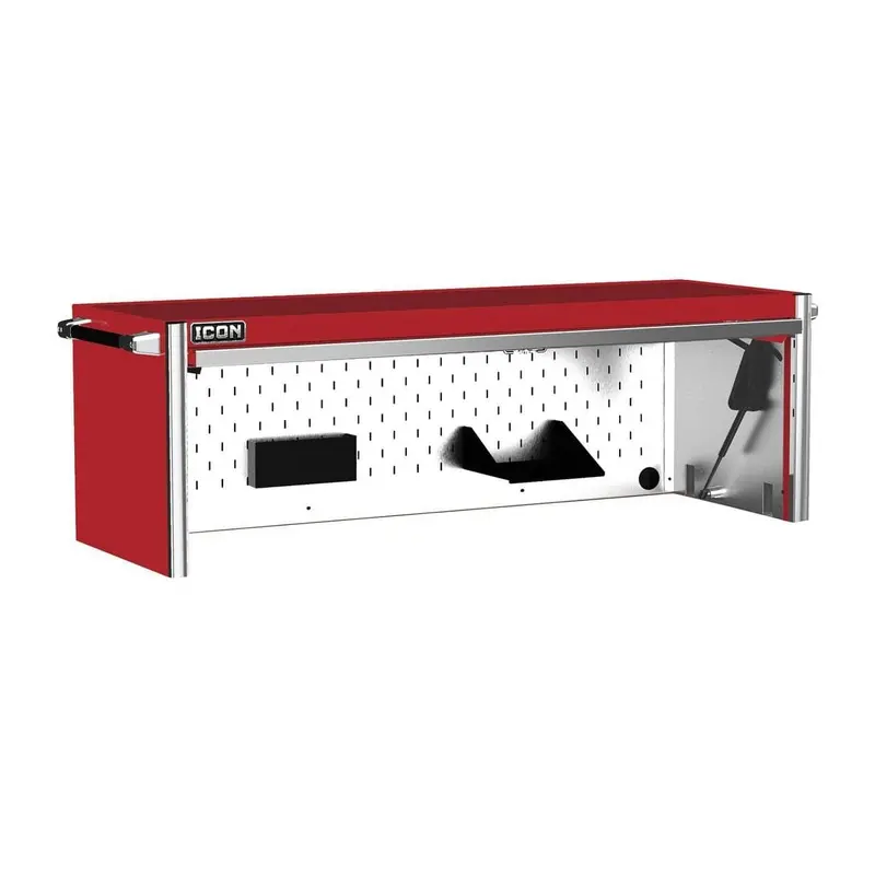 73 in.  Professional Work Center Hutch - Red