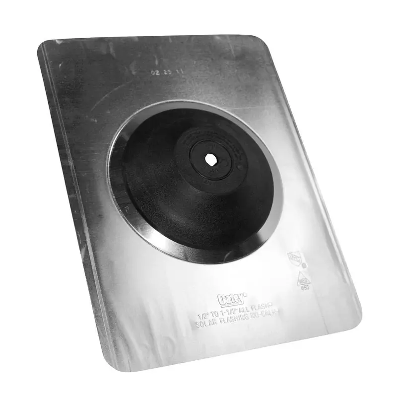 Aurora No-Calk 9-1/2 in. x 12-1/2 in. Solar Vent Pipe Roof Flashing with 1/2 in. - 1 in. Adjustable Diameter.40 / each