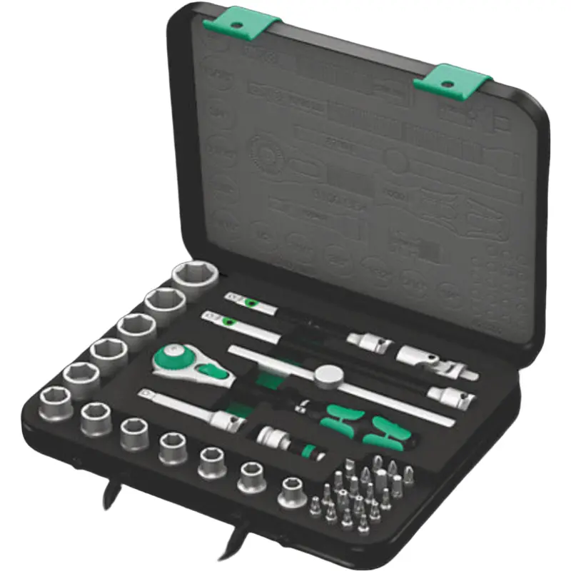 WERA 8100 SB 4 Zyklop Speed Ratchet Set, 3/8" drive, imperial, 38 pieces