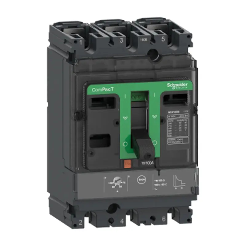 Circuit breaker compact NSX100B | 50A - 25kA at 415VAC - 3 poles 3D