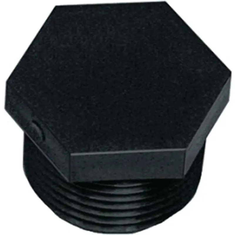 Green Leaf F112P Pipe Plug, 1-1/2 in, MNPT, Black
