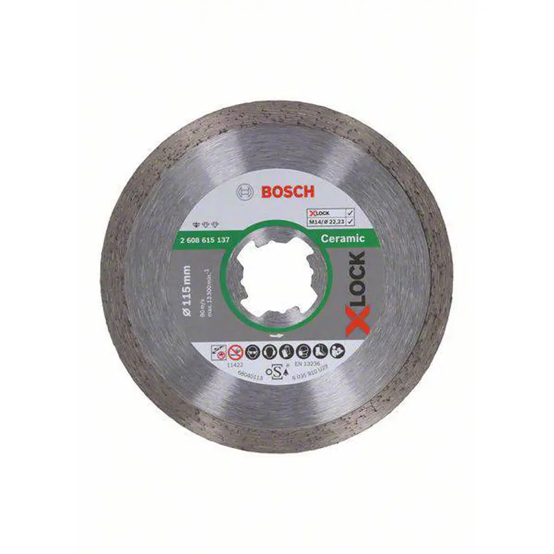 X-LOCK Diamond Cutting Disc Standard for Ceramic 115x1.6x7mm