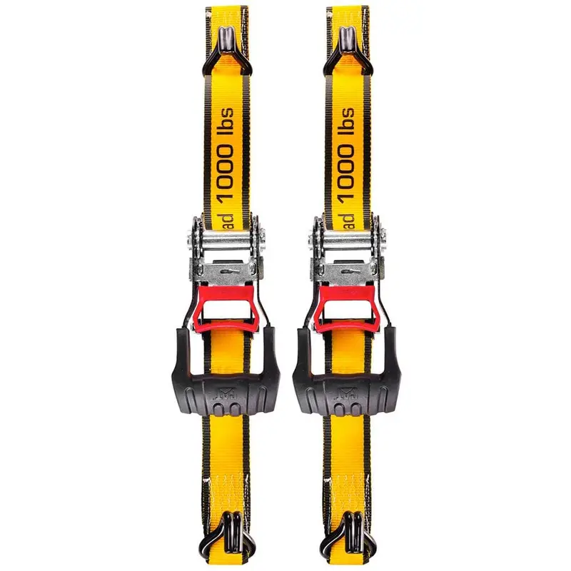 16 ft. x 1-1/2 in. 1000 lbs. Heavy-Duty Ratcheting Tie-Down Straps (2-Pack)
