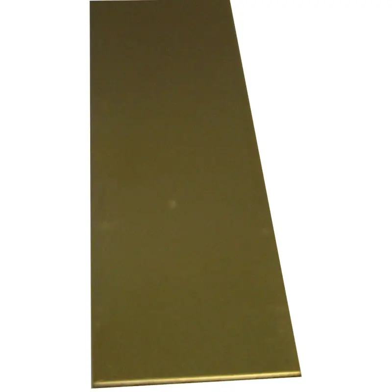 K & S 8246 Decorative Metal Strip, 1/2 in W, 12 in L, 0.064 in Thick, Brass