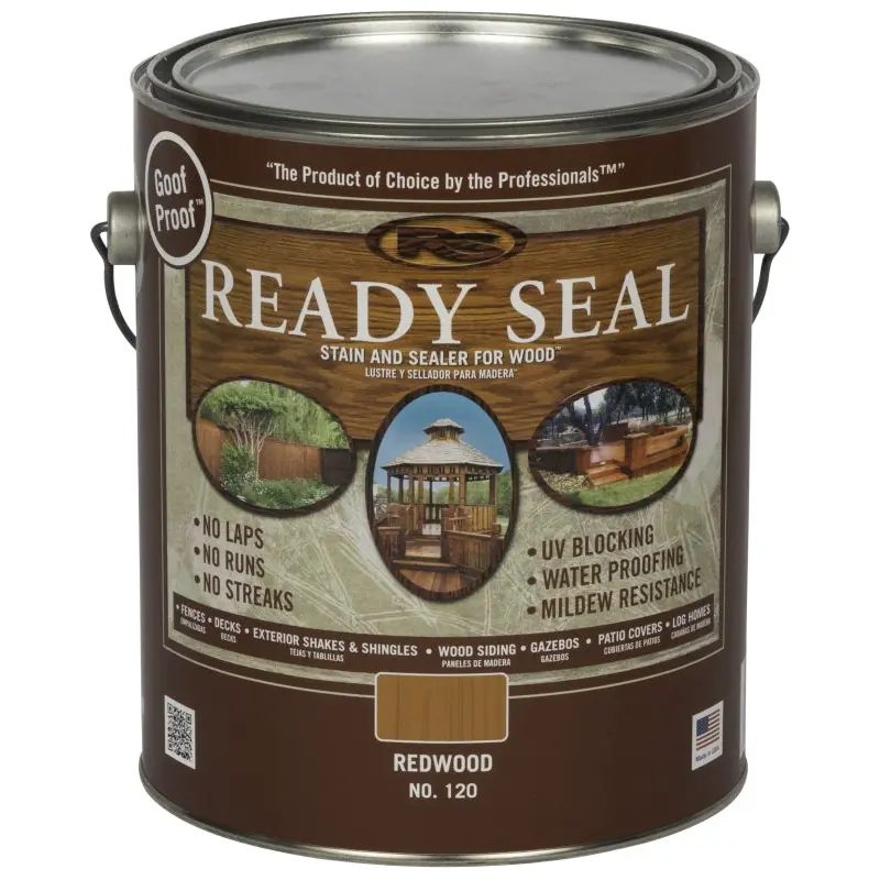 Ready Seal 120 Stain and Sealer, Redwood, 1 gal, Can