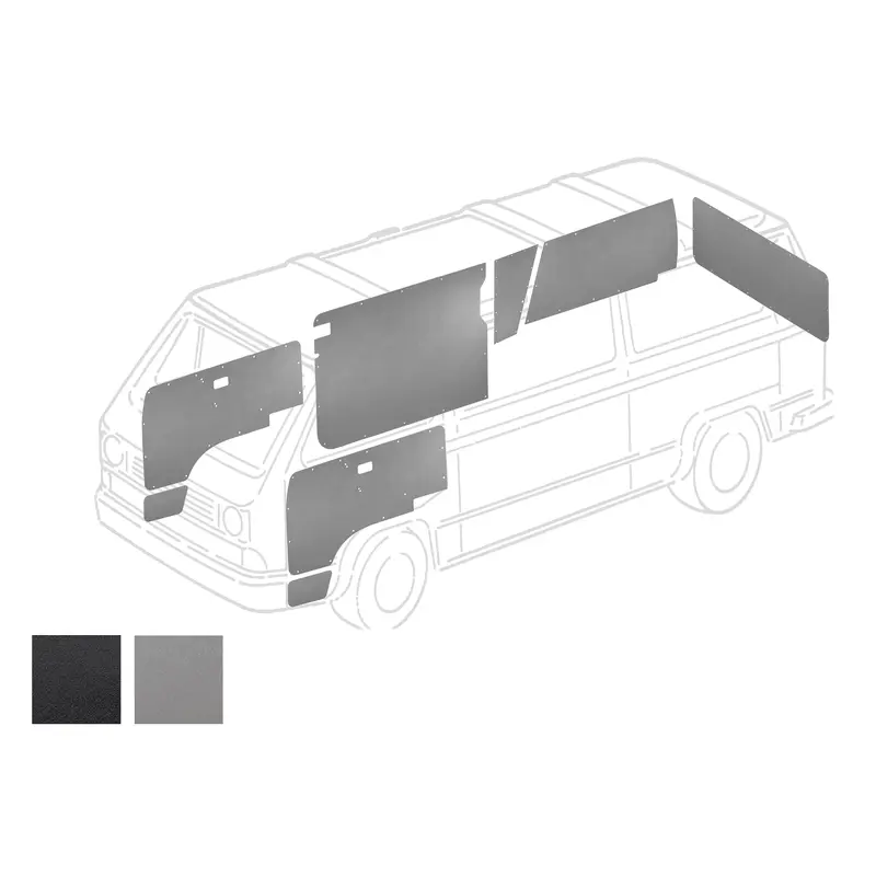 ABS Plastic Trim Panel Set [Vanagon Camper]Black - Early Model (1980-84)
