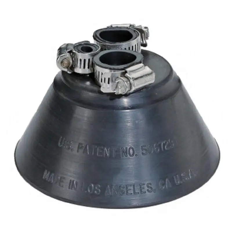 All Style Small 3-hole A/C STD-Storm Collar Flashing; with (2) 7/8 in. & (1) 3/8 in. suction/liquid/wire Line-Set holes1 / each