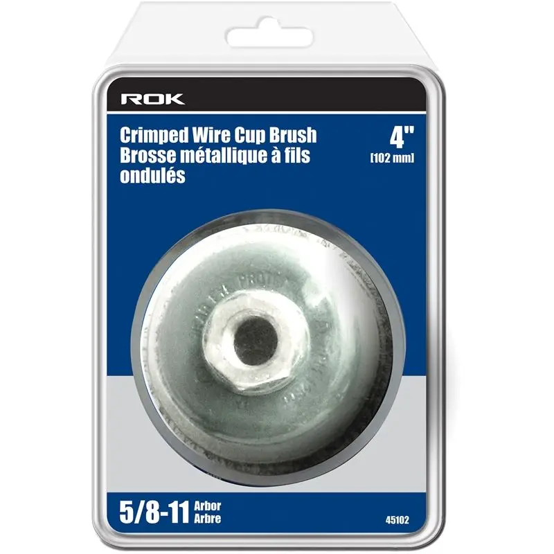 ROK 45102 4" Crimped Wire Cup Brush