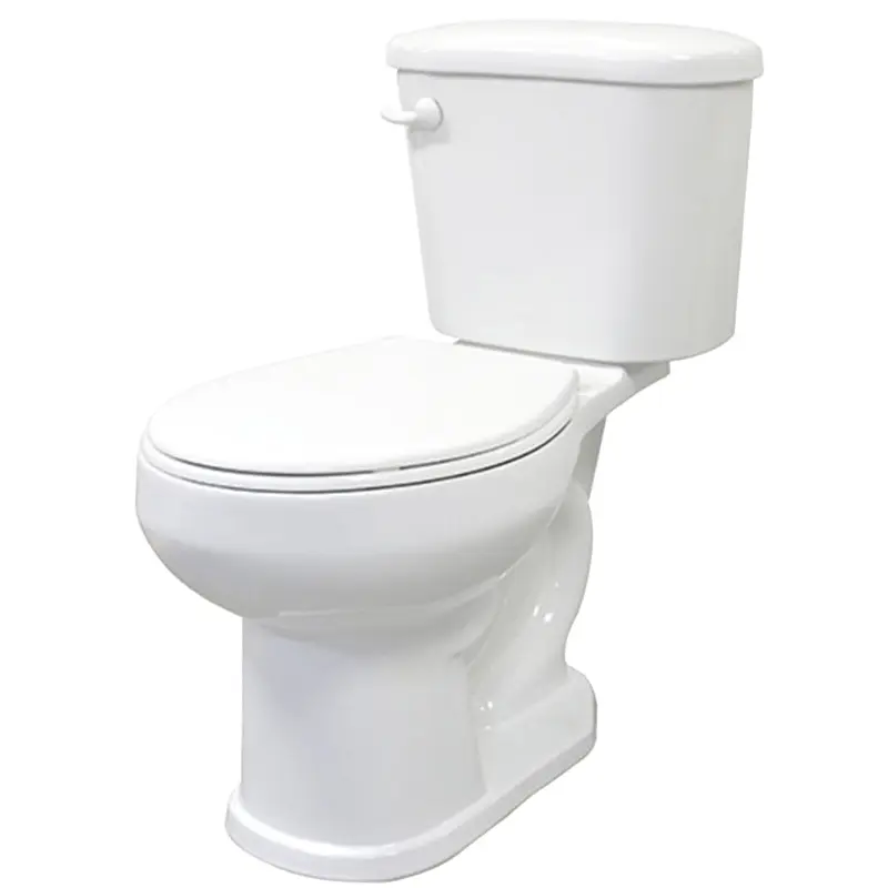 Cato J0052011120 Toilet, Round Bowl, 1.28 gpf Flush, 15 in H Rim, White