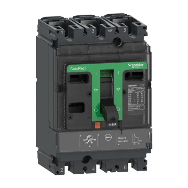 Circuit breaker compact NSX100F | 100A - 36kA at 415VAC - 3 poles 3D
