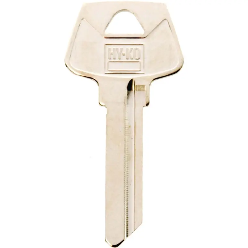 Hy-Ko 11010S23 Key Blank, Brass, Nickel, For: Sargent Cabinet, House Locks and Padlocks