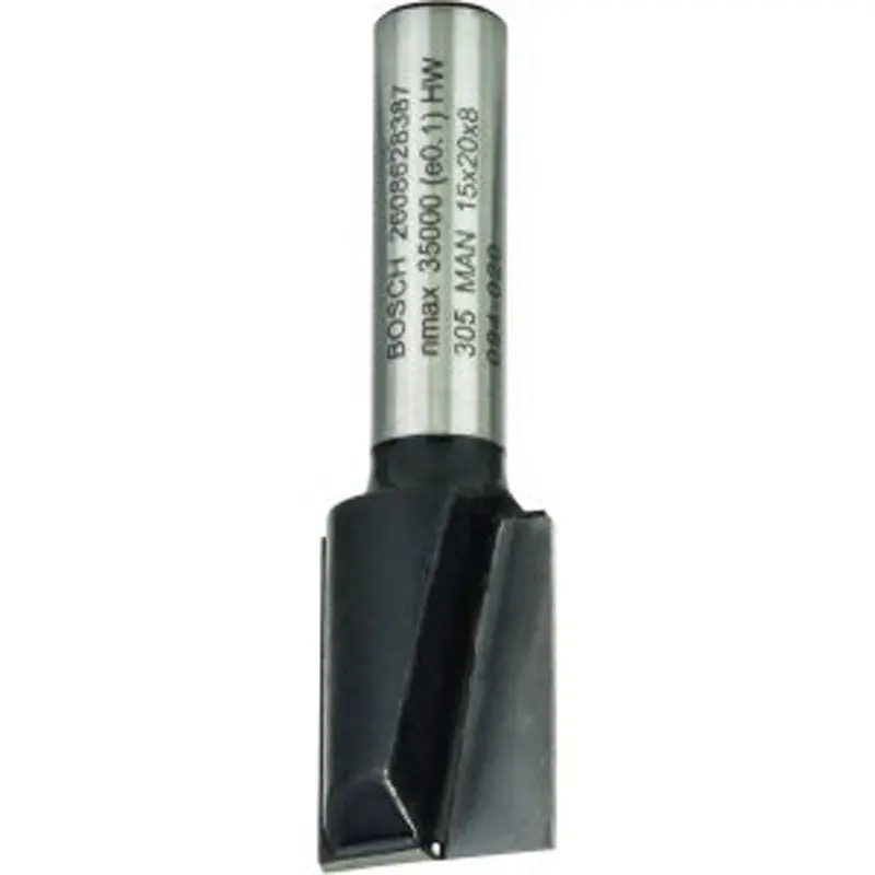 Straight Bit 8mm, D1 15mm, L 20mm, G 51mm