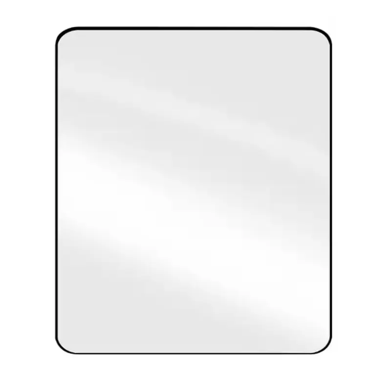 30 in. W x 36 in. H Rectangle Aluminum Alloy Framed Wall Bathroom Vanity Mirror in Black