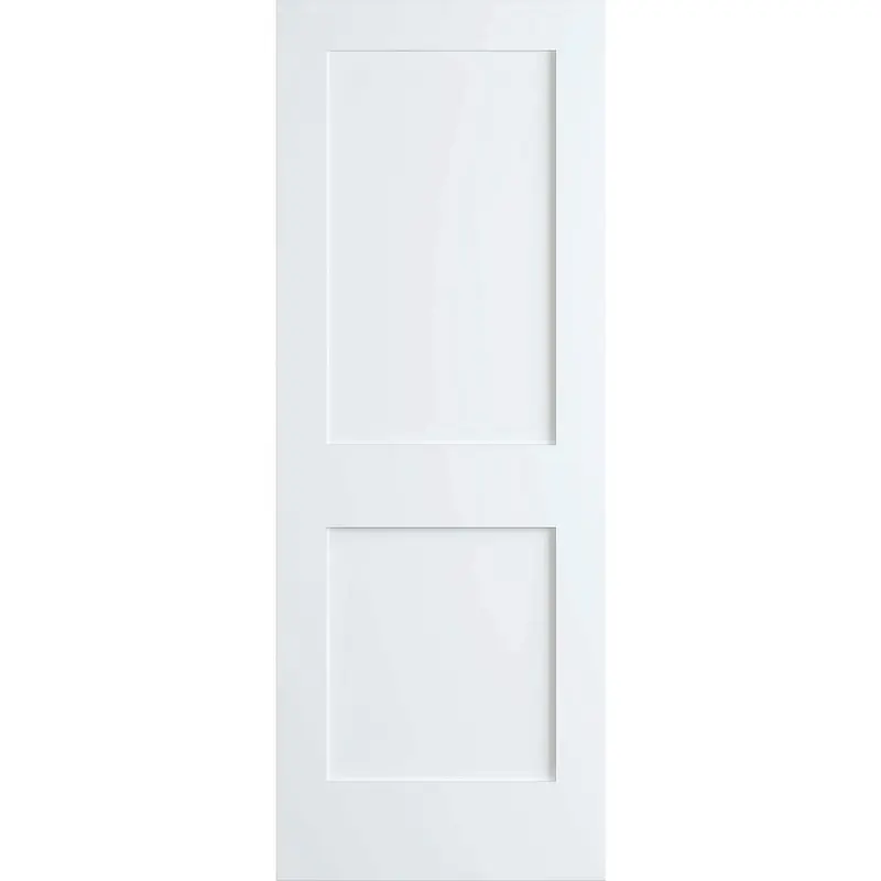 30 in. x 80 in. White 2-Panel Shaker Solid Core Pine Interior Door Slab43 / each