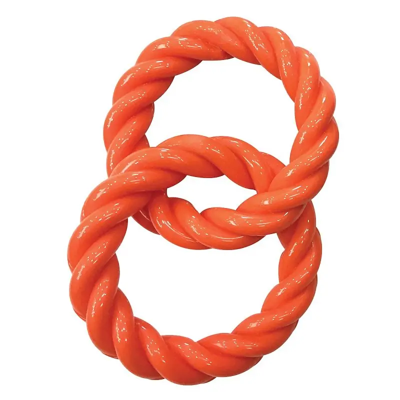 Infinity ZD2059 69 Dog Toy, 2-Ring, Thermoplastic Rubber, Orange