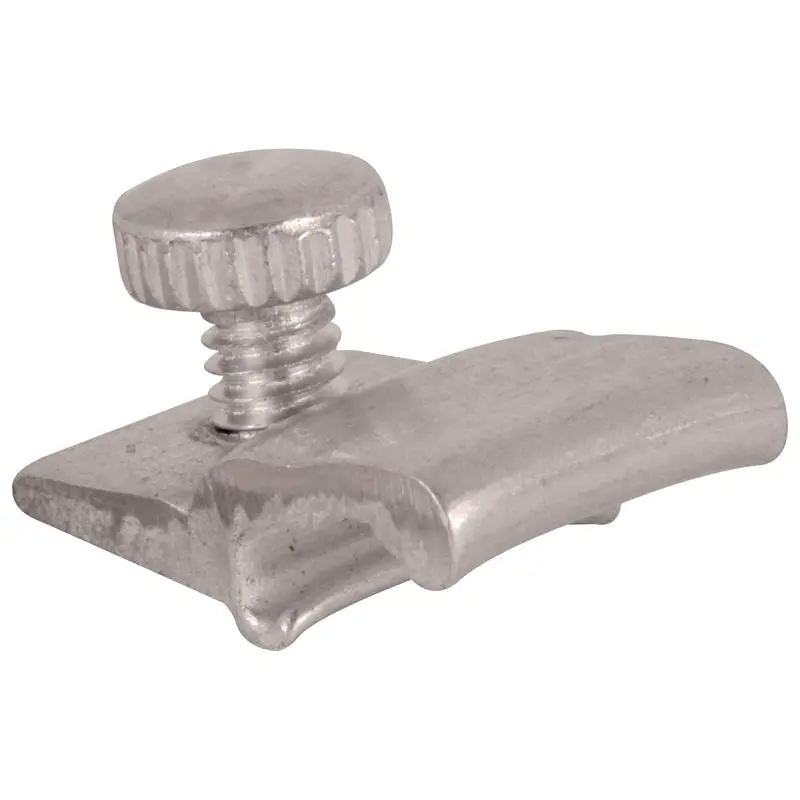 Make-2-Fit PL 7957 Storm Door Panel Clip, Aluminum, Mill, Silver, 8/CD