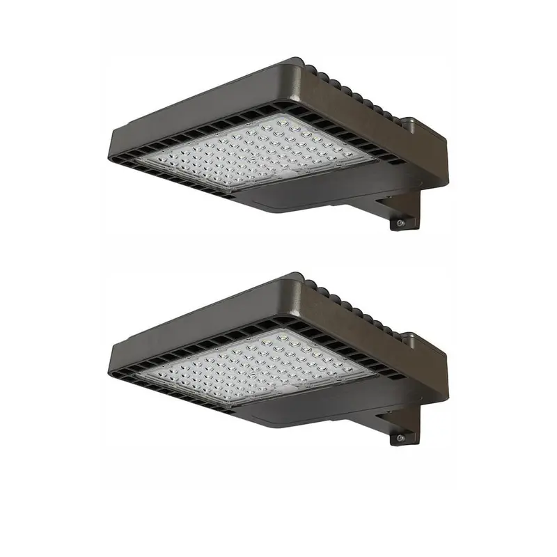 1200-Watt Equivalent Integrated Outdoor LED Area Light, 18000 Lumens, Dusk to Dawn Outdoor Security Light (2-Pack)Bronze / 23 / 2 Pack