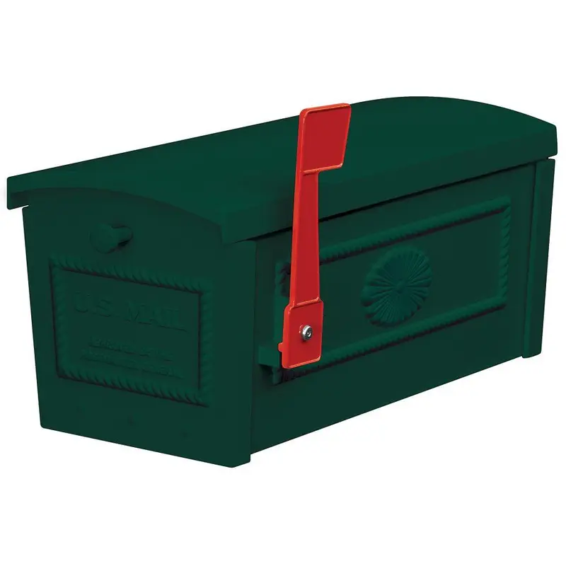 4500 Series Post Style Townhouse Mailbox in GreenBeige / 25.0 / Large