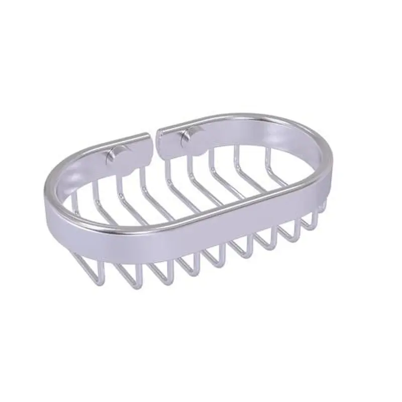 Allied Brass Oval Soap Basket in Satin Chrome