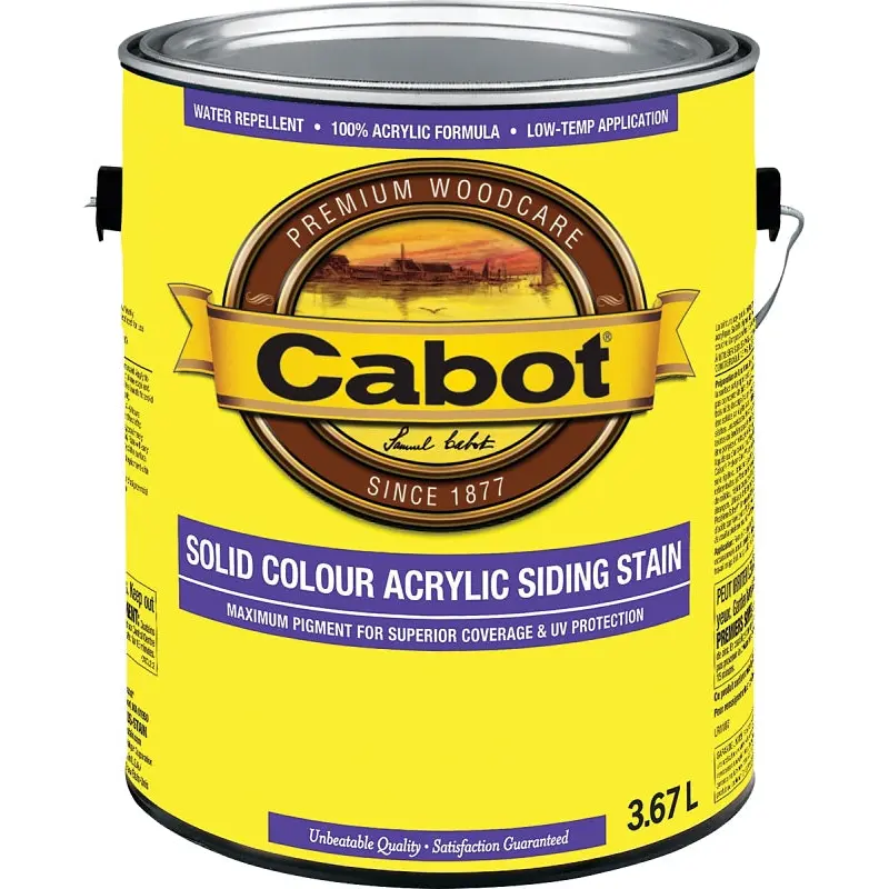 Cabot 800 Series 0808C Siding Stain, Brown, Liquid, 3.43 L