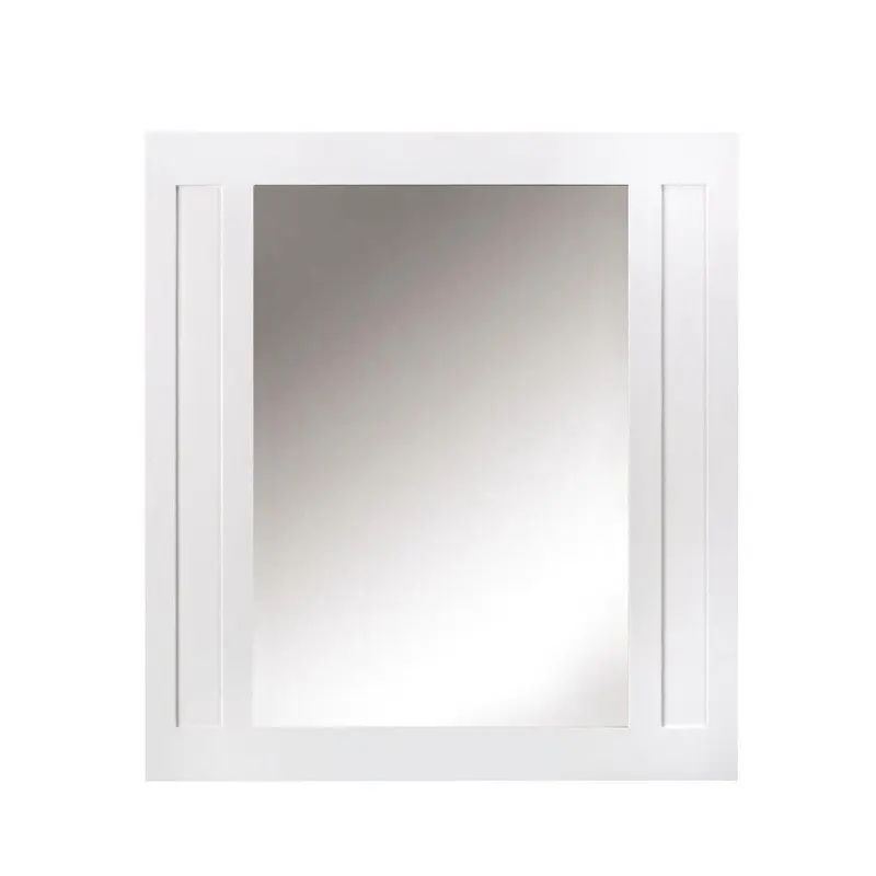 Aberdeen 33 in. W x 36 in. H Wall Mirror in WhiteBlack / 14.30
