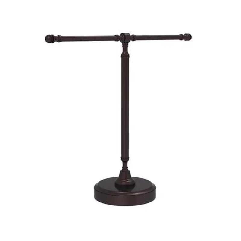 Allied Brass Vanity Top 2 Arm Guest Towel Holder in Antique Bronze