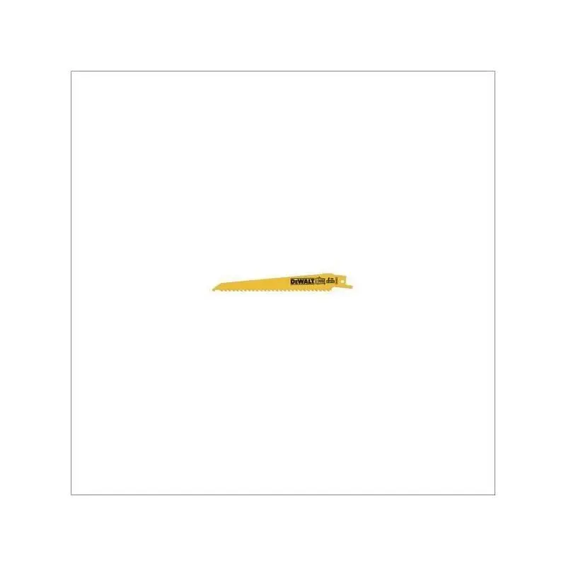 DW4802B25 6" 6 TPI Taper Back Bi-Metal Reciprocating Blade for General Purpose Wood Cutting (25 pack)