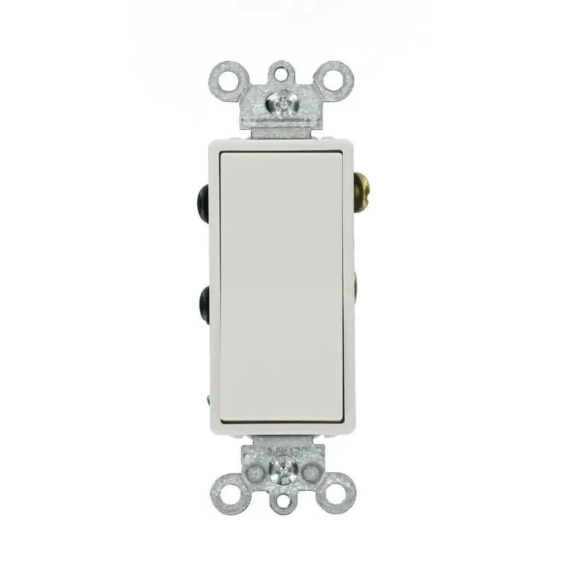 15 Amp Decora Residential Grade 4-Way Lighted Rocker Switch, WhiteWhite / 0.26 / Single