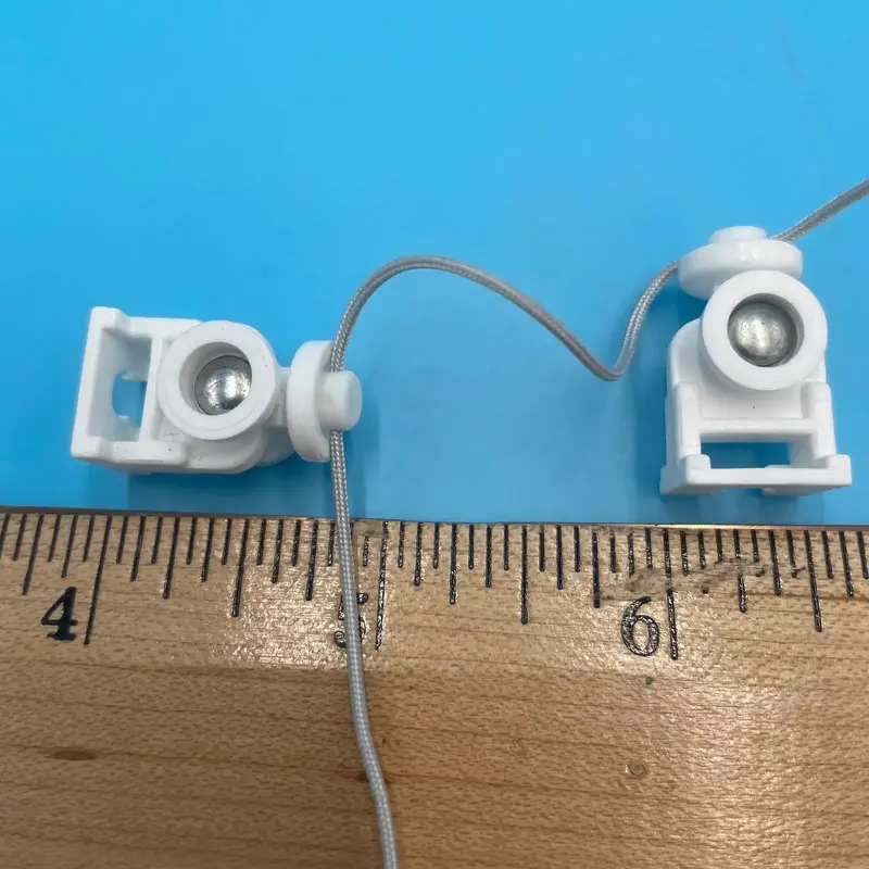 Ripplefold Carriers 60% Fullness, 2-5/8" Spacing - 500 Carriers/Roll K82060025White