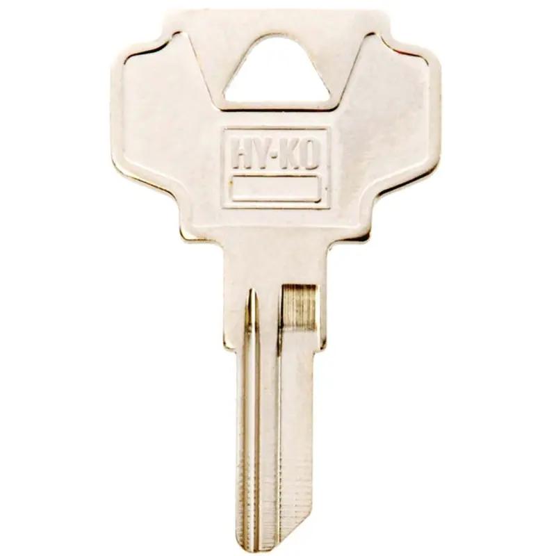 Hy-Ko 11010IN24 Key Blank, Brass, Nickel, For: ILCO Cabinet, House Locks and Padlocks