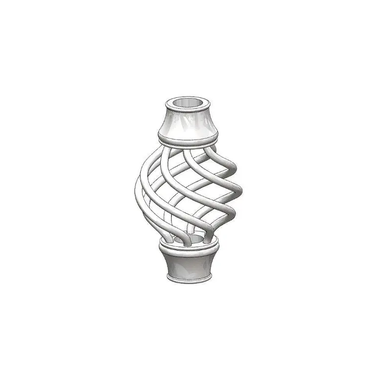 2-1/2 in. x 4-1/2 in. Aluminum White Basket Round Baluster CollarWhite / .2 / 4.5 in