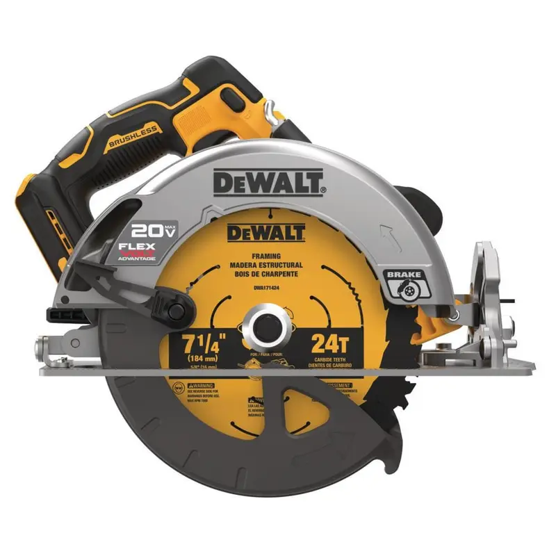 20-Volt MAX Lithium Ion Cordless Brushless 7-1/4 in. Circular Saw with FLEXVOLT ADVANTAGE (Tool Only)10.15 / each