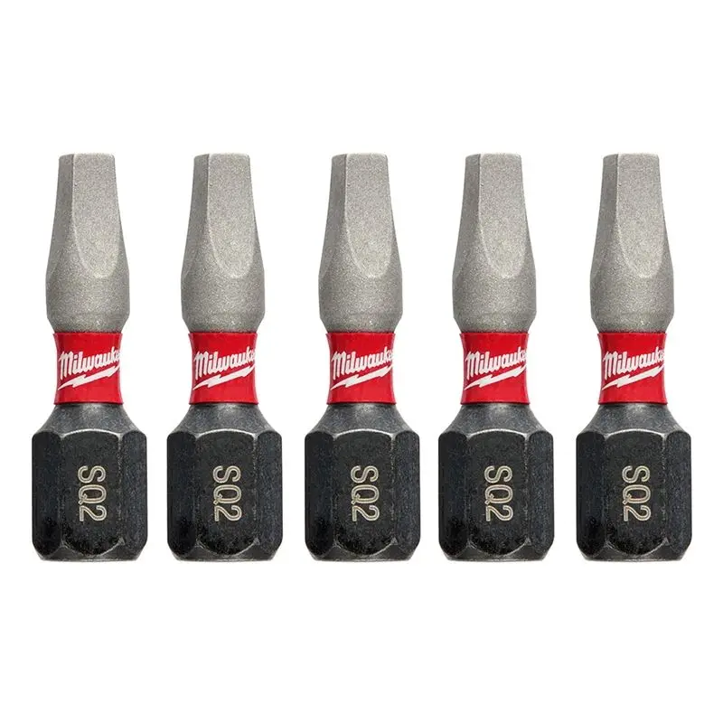 48-32-4605 SHOCKWAVE Impact Square Recess #2 Insert Bits (5 Pack)