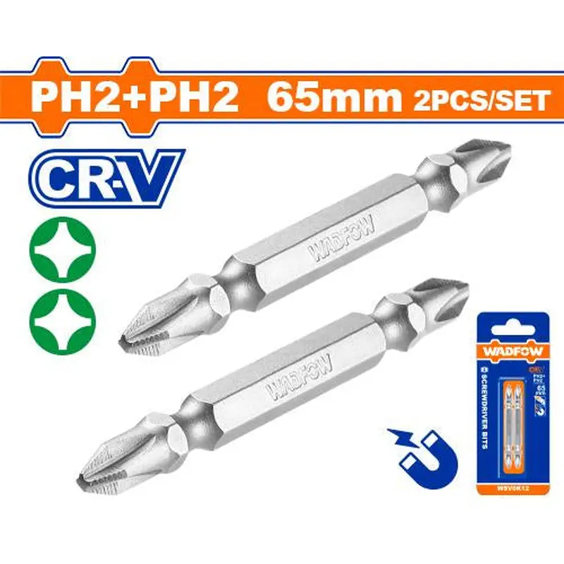 WADFOW Screwdriver Bits PH2 PH2 65mm