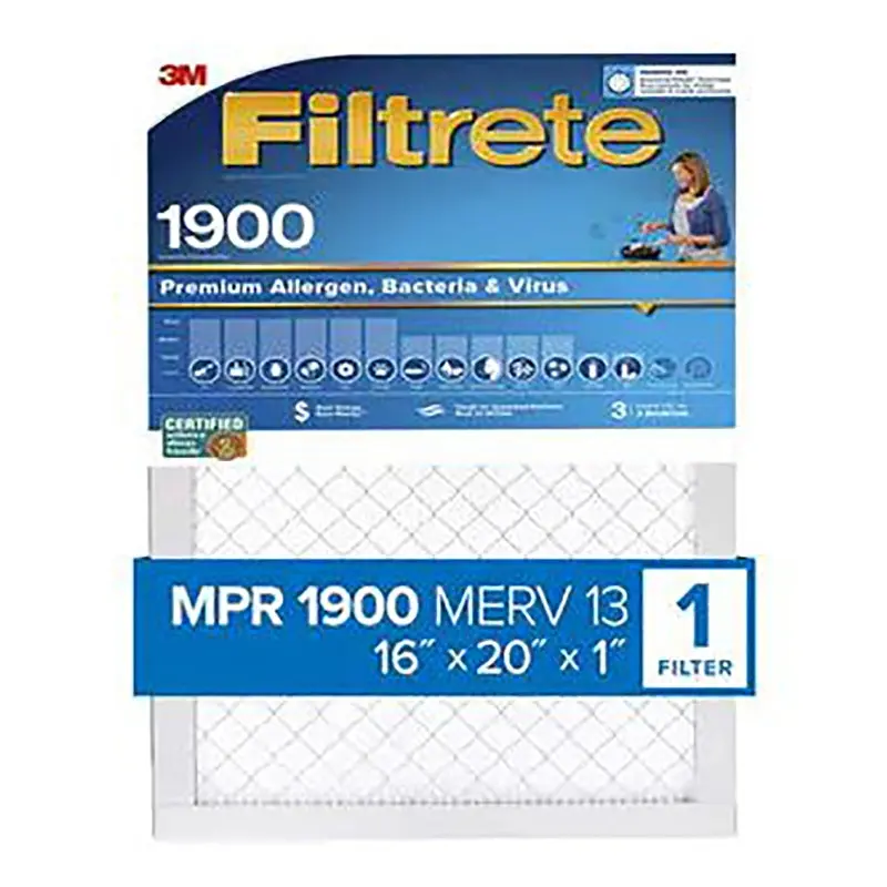 Filtrete UA00-4 Air Filter, 20 in L, 16 in W, 13 MERV, 1900 MPR, Polypropylene Frame