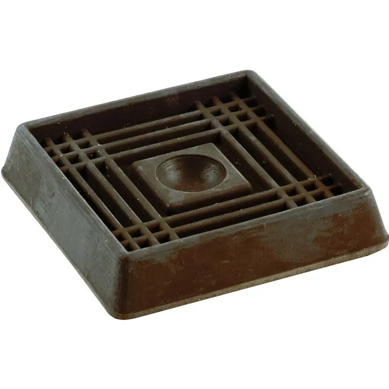 Shepherd Hardware 9078 Caster Cup, Rubber, Brown, 2/PK